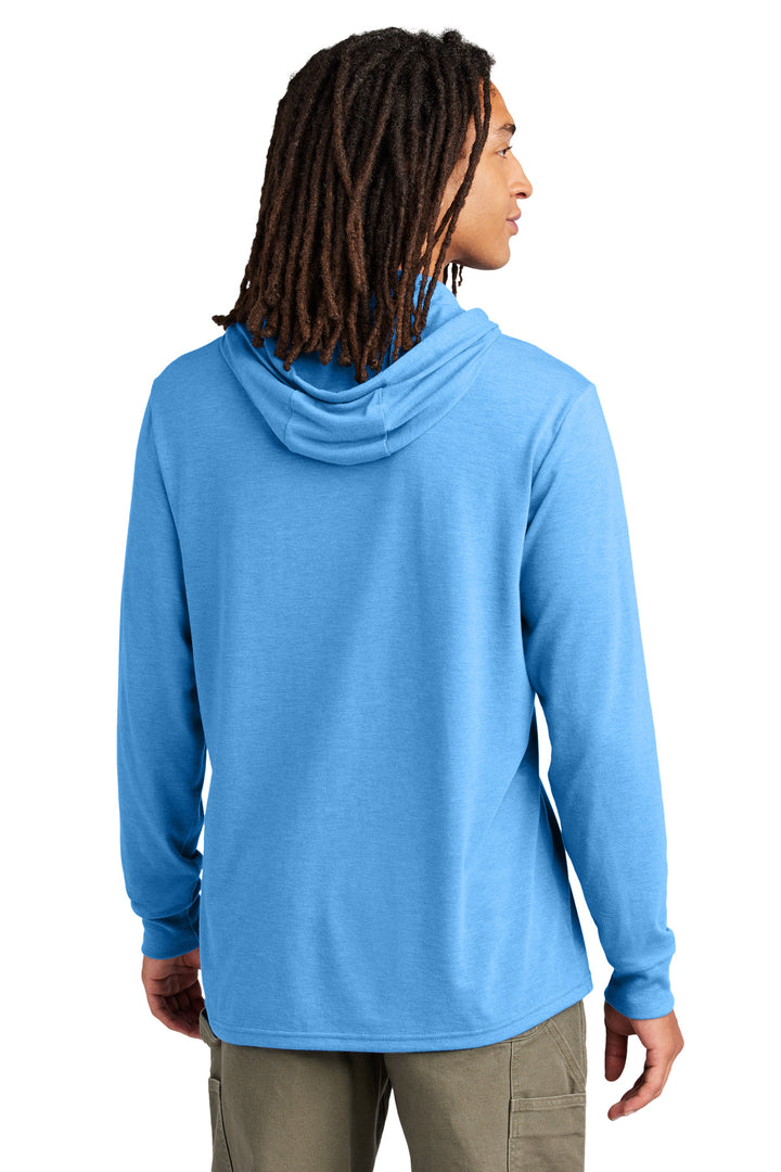 AzureBlue Allmade Unisex Tri-Blend Hoodie Tee AL6003