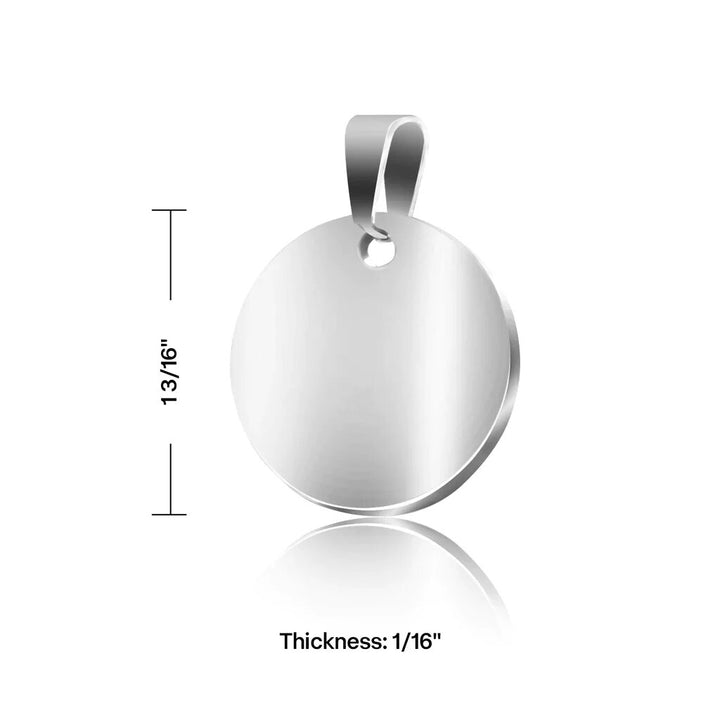 Stainless Steel Pendant Round