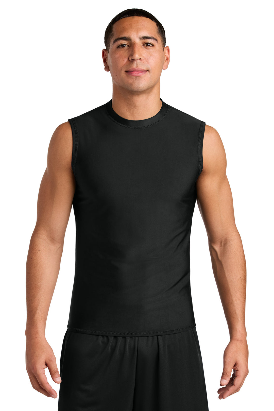 Black A4 Compression Muscle Tee A4N2306