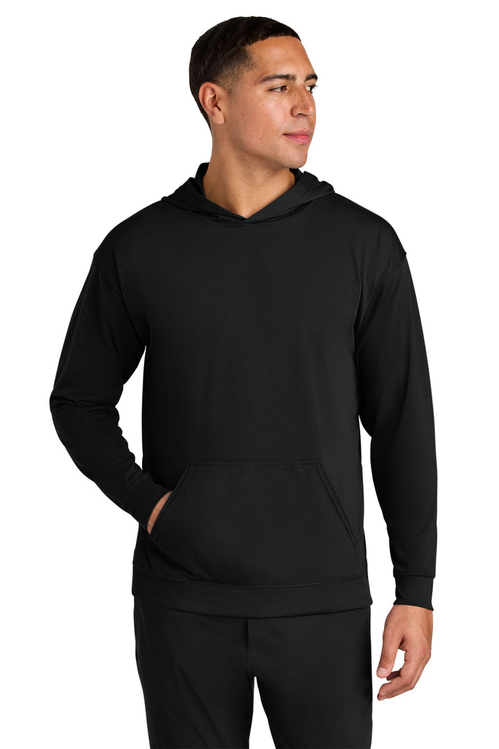 Black A4 Softek Long Sleeve Hooded Tee A4N3528
