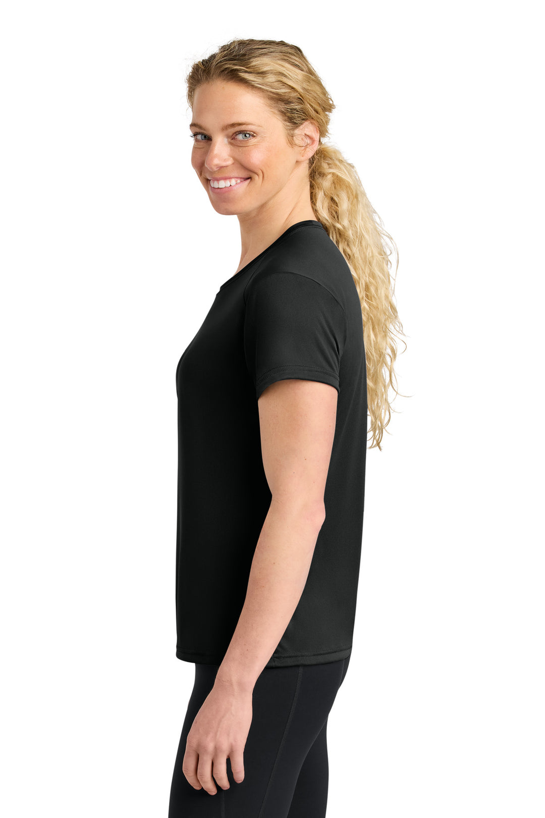 Black A4 Women's Cooling Performance Short Sleeve Tee A4NW3201