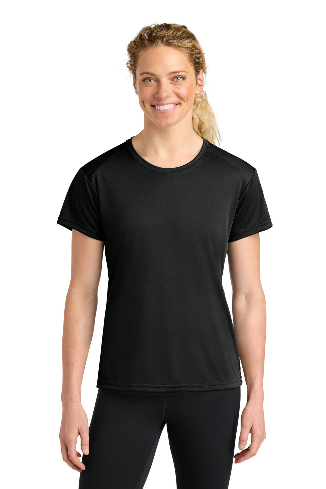 Black A4 Women's Cooling Performance Short Sleeve Tee A4NW3201