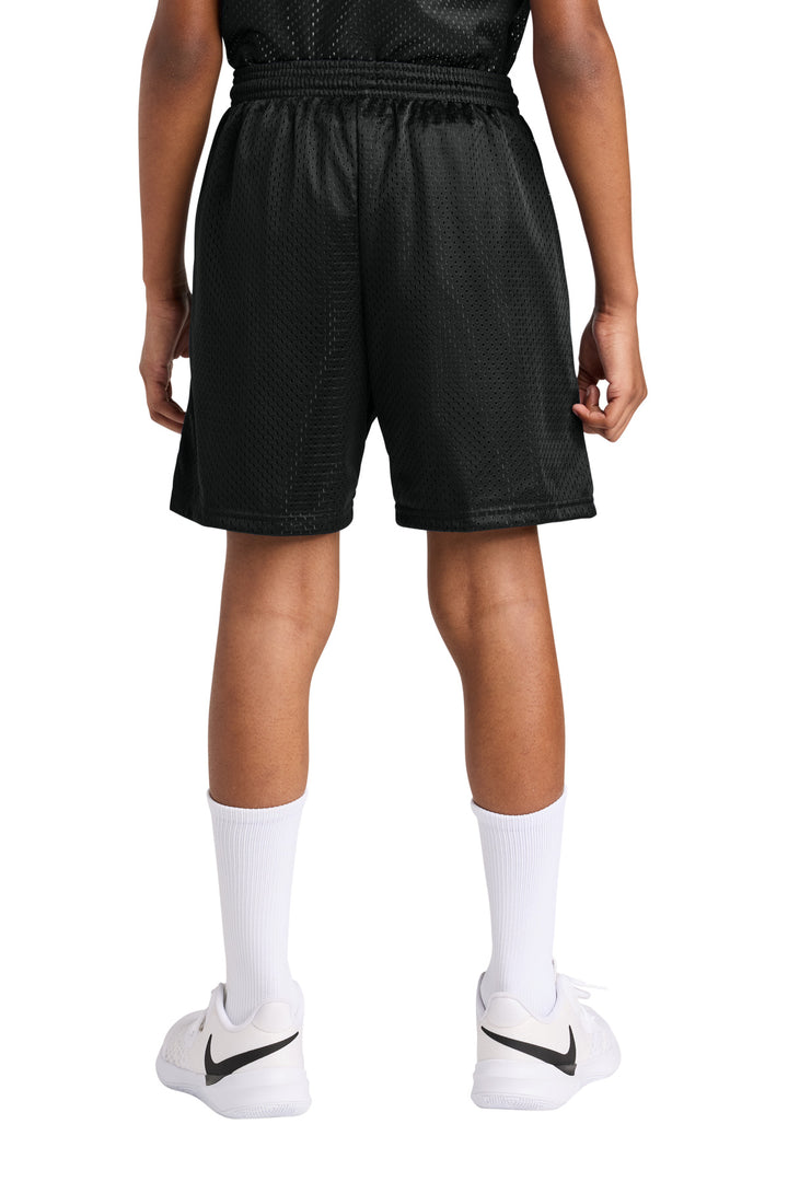 Black A4 Youth Sprint 6" Mesh Short A4NB5301