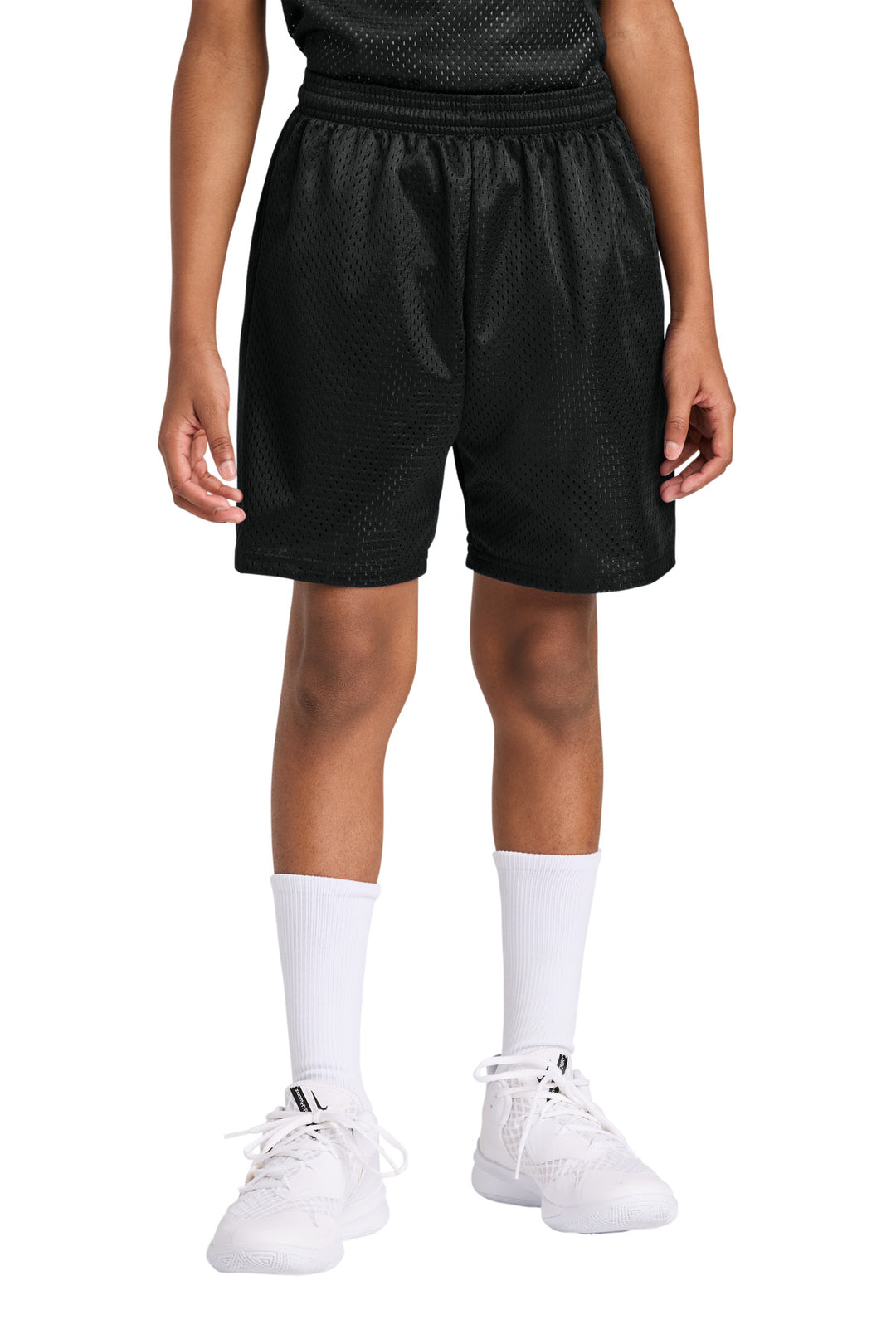 Black A4 Youth Sprint 6" Mesh Short A4NB5301
