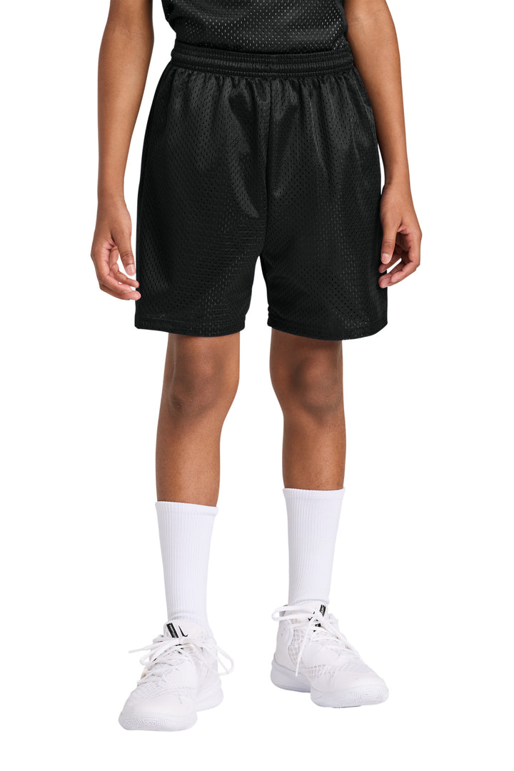 Black A4 Youth Sprint 6" Mesh Short A4NB5301