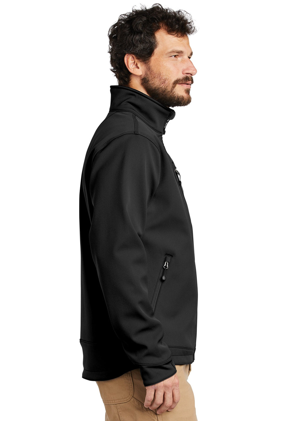 Black Carhartt Crowley Soft Shell Jacket. CT102199
