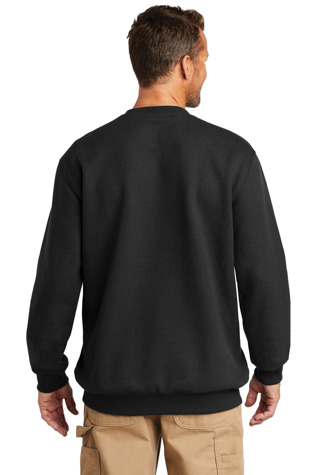 Black Carhartt Midweight Crewneck Sweatshirt. CTK124