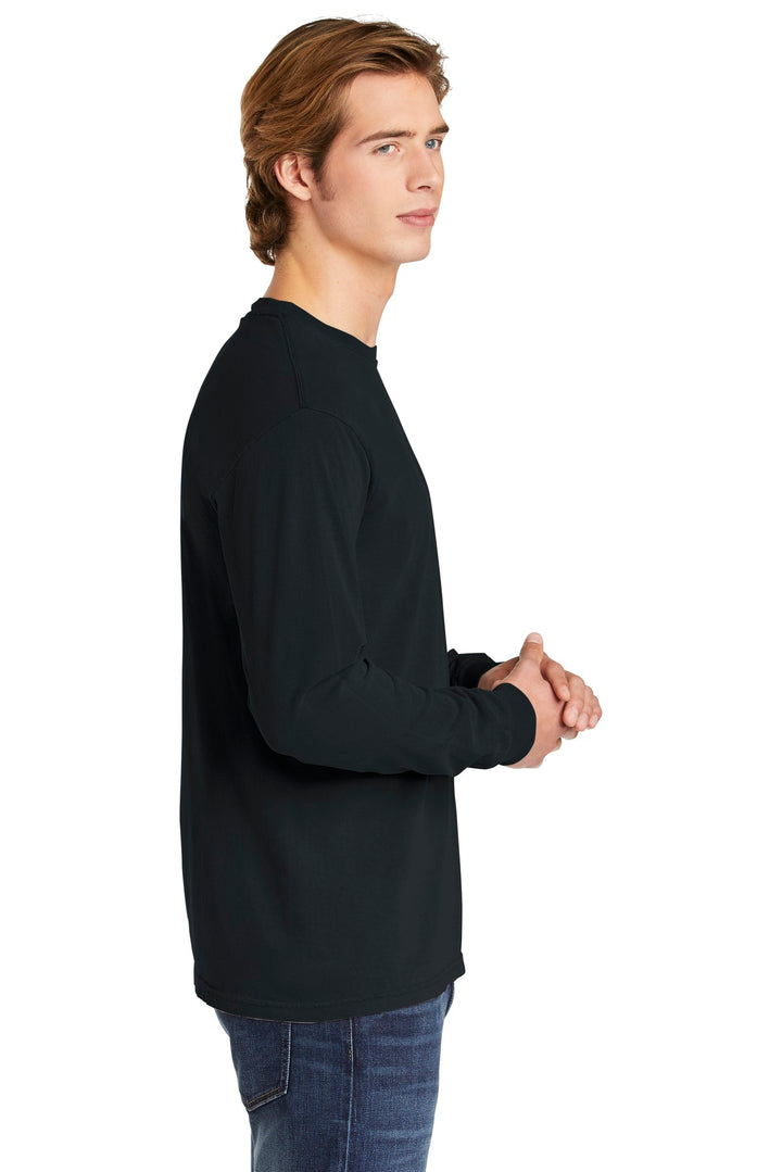 Black COMFORT COLORS Heavyweight Ring Spun Long Sleeve Tee. 6014