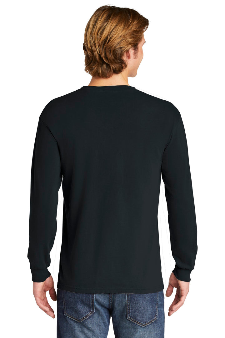 Black COMFORT COLORS Heavyweight Ring Spun Long Sleeve Tee. 6014