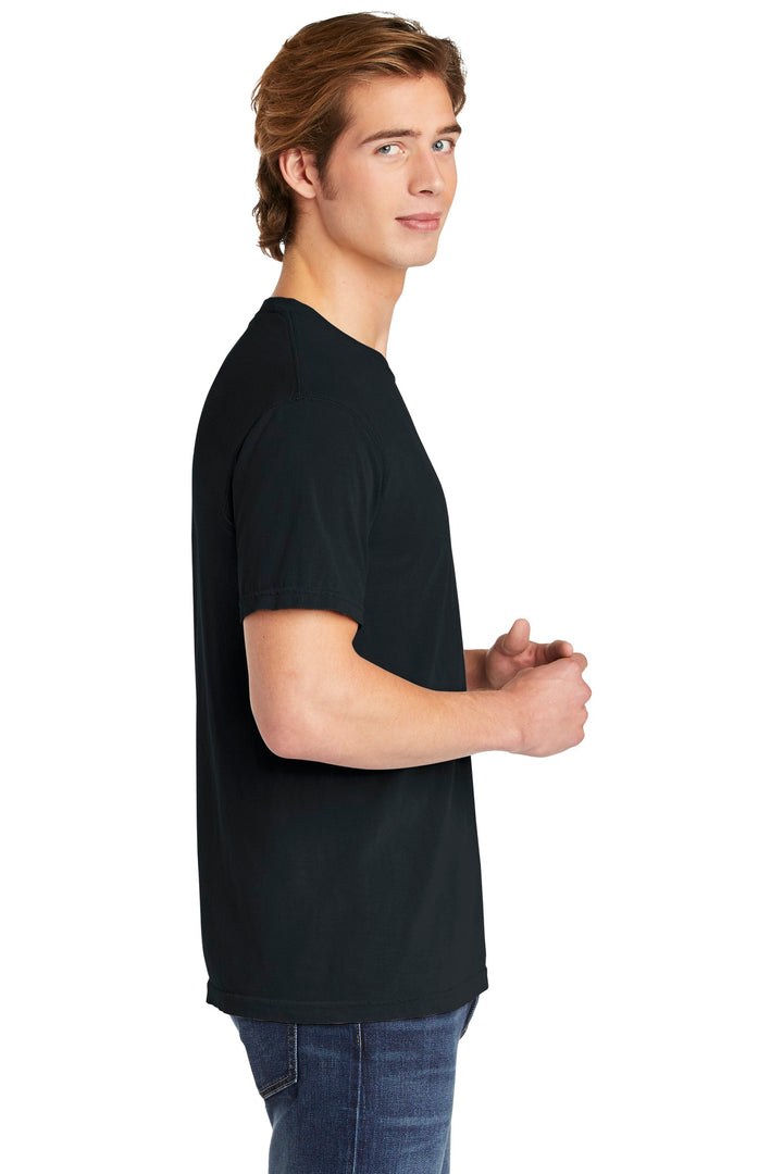 Black COMFORT COLORS Heavyweight Ring Spun Tee. 1717