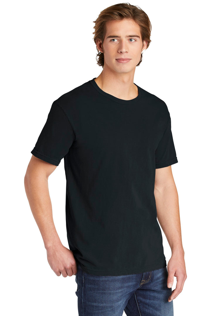 Black COMFORT COLORS Heavyweight Ring Spun Tee. 1717