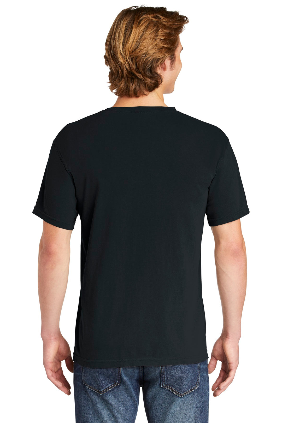 Black COMFORT COLORS Heavyweight Ring Spun Tee. 1717