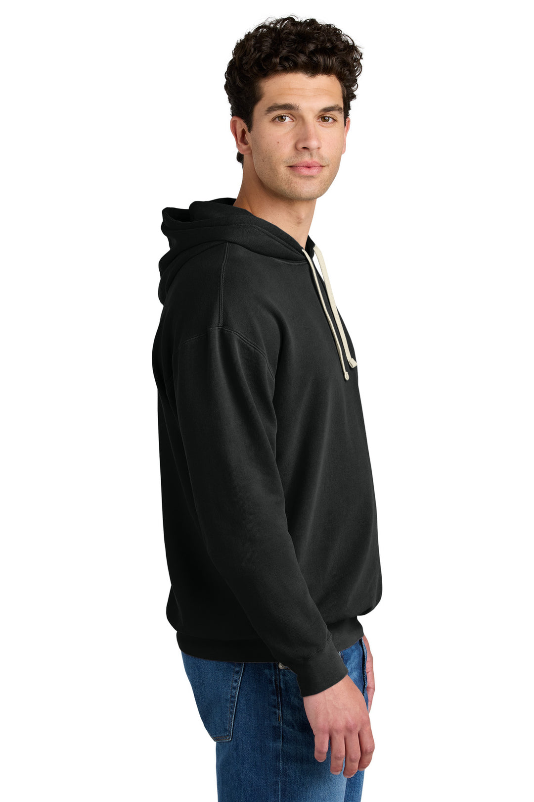 Black Comfort Colors Lightweight Hooded Sweatshirt 1467