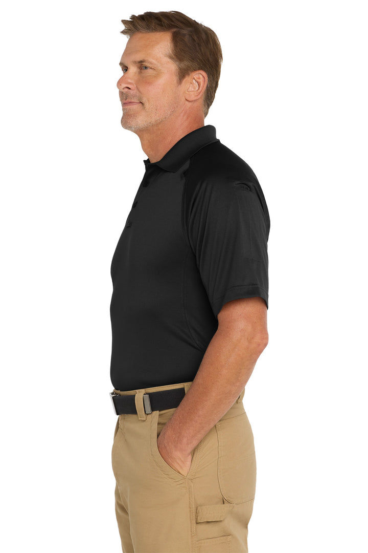 Black CornerStone Tall Select Snag-Proof Tactical Polo. TLCS410