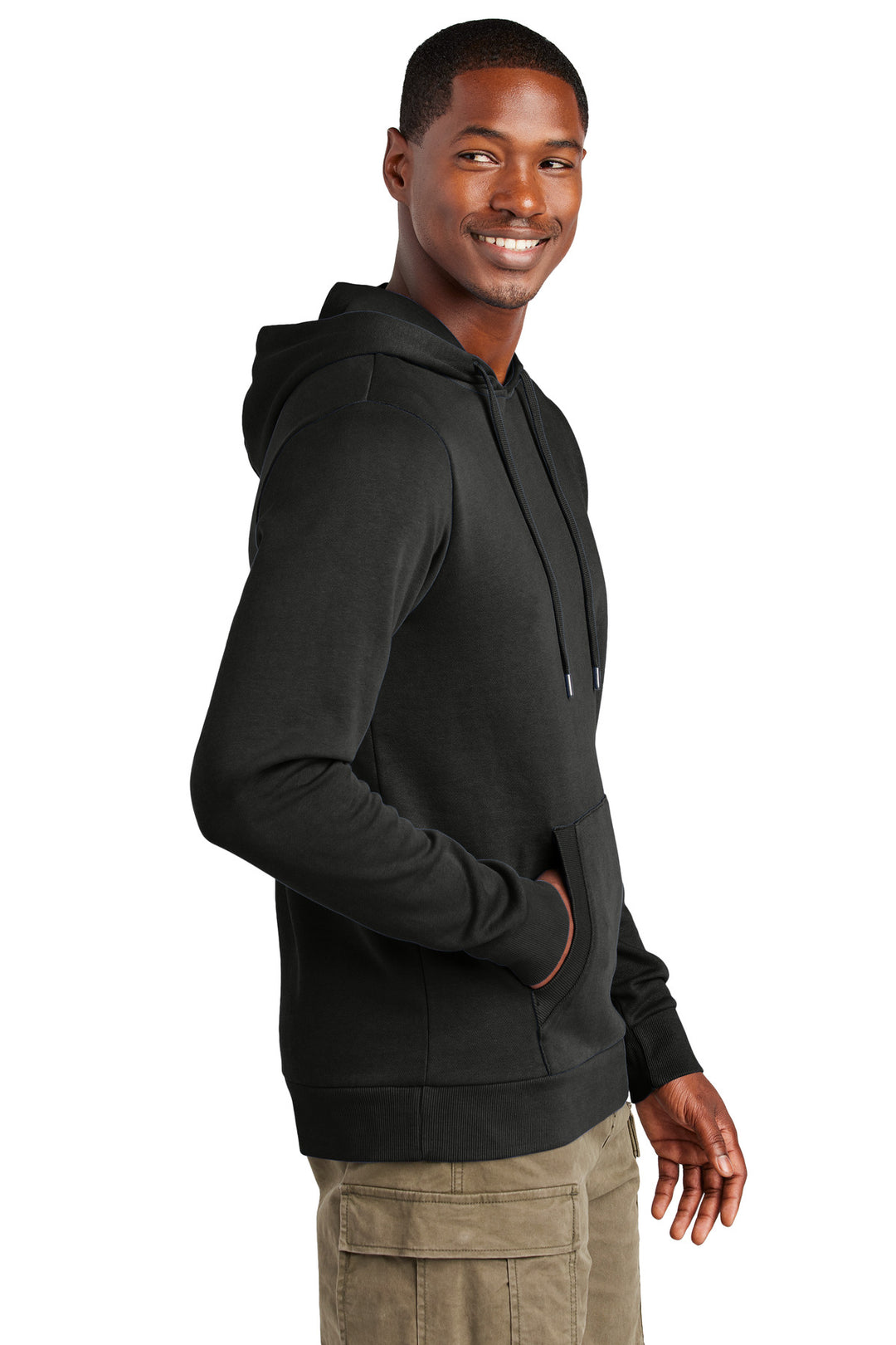 Black District Wash Fleece Hoodie DT2200