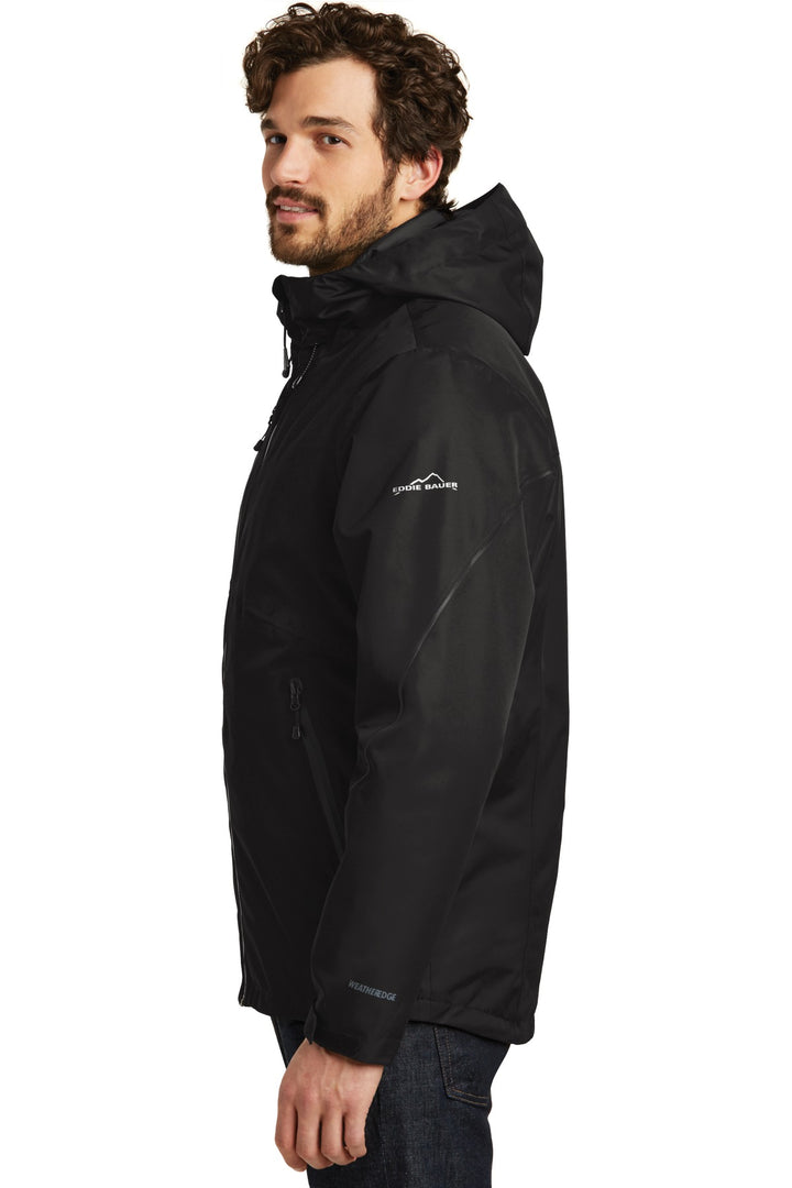 Black Eddie Bauer WeatherEdge Plus 3-in-1 Jacket. EB556