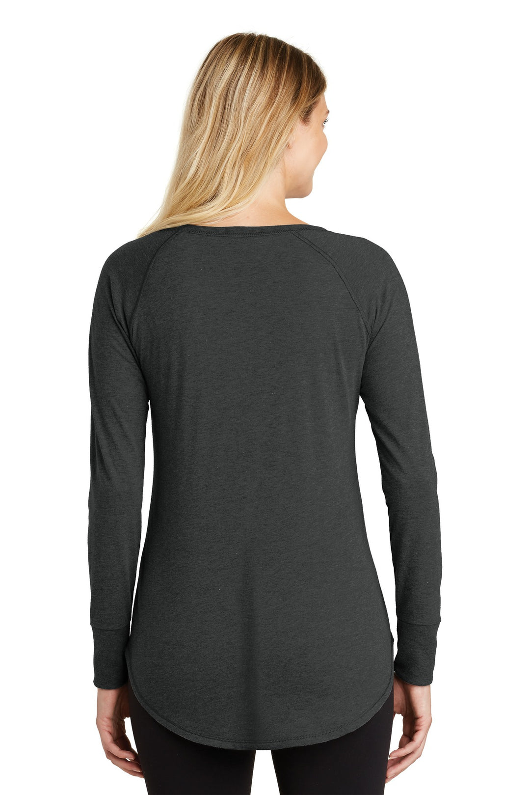 Black Frost District Women's Perfect Tri Long Sleeve Tunic Tee. DT132L