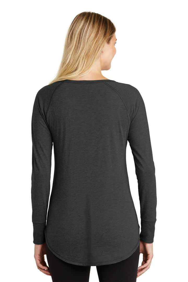 Black Frost District Women's Perfect Tri Long Sleeve Tunic Tee. DT132L