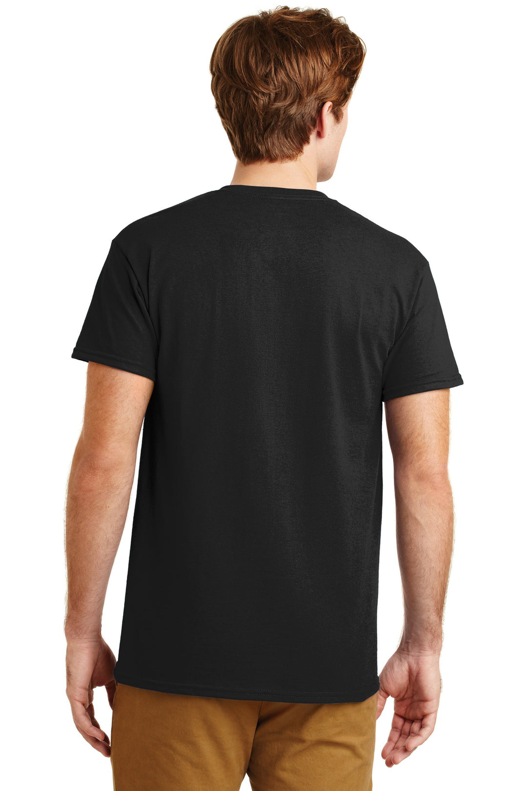 Black Gildan - DryBlend 50 Cotton/50 Poly Pocket T-Shirt. 8300