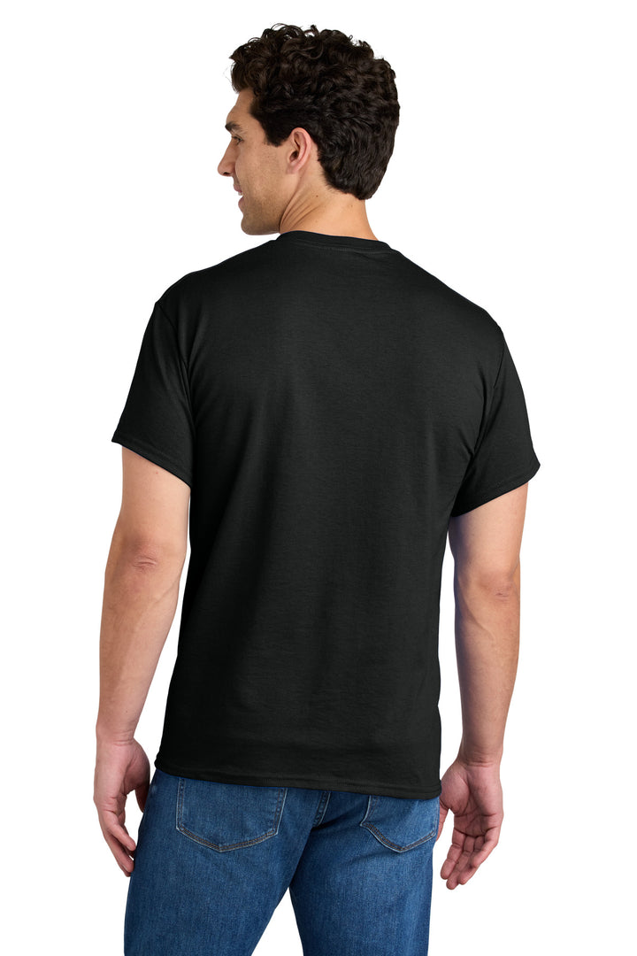 Black Gildan - DryBlend 50 Cotton/50 Poly Pocket T-Shirt. 8300