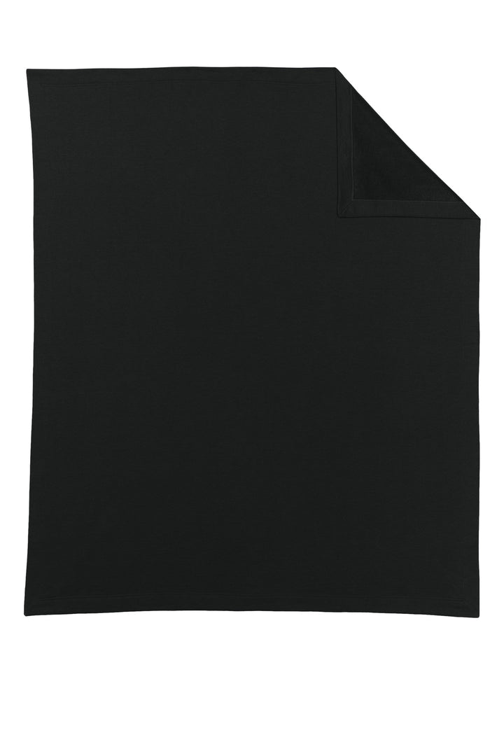 Black Gildan Heavy Blend Fleece Stadium Blanket 18900