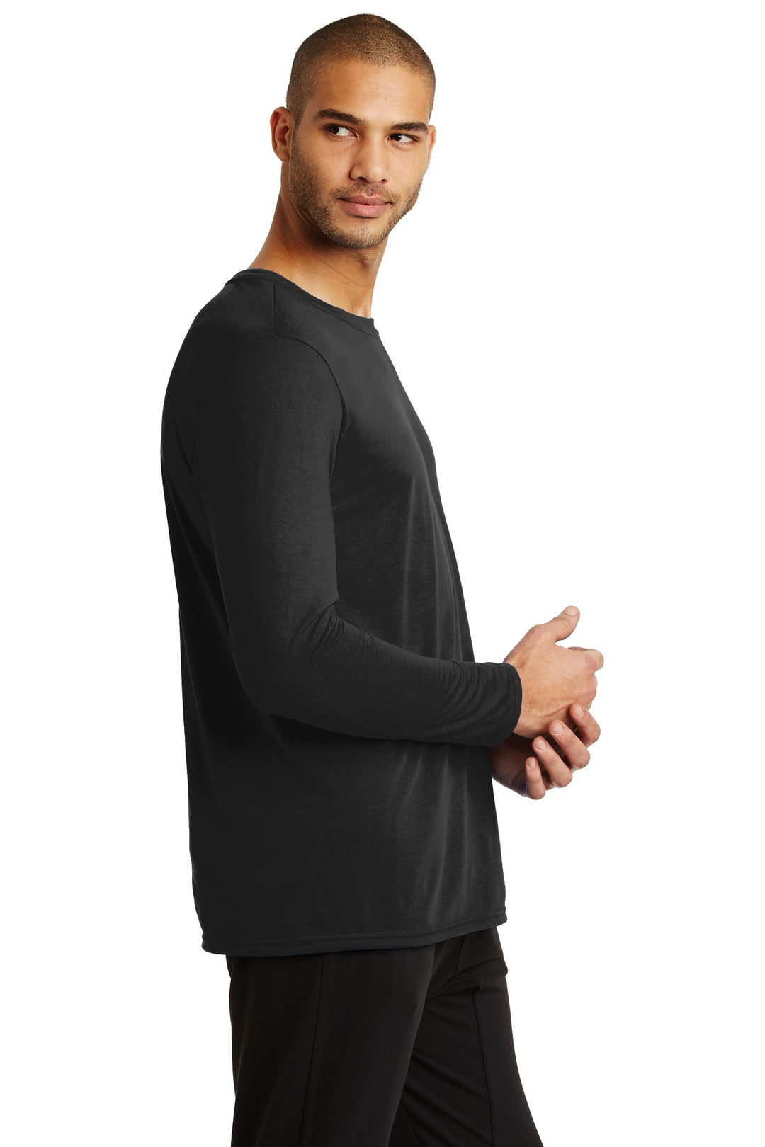 Black Gildan Performance Long Sleeve T-Shirt. 42400