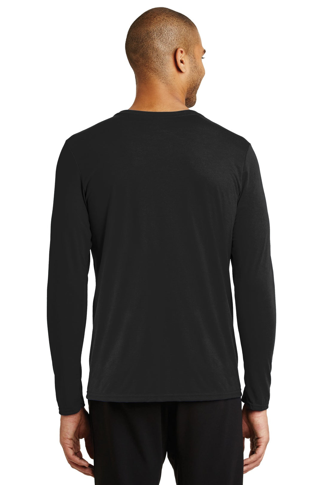 Black Gildan Performance Long Sleeve T-Shirt. 42400