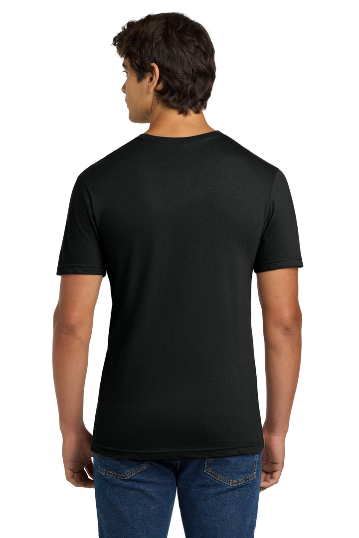Black Gildan Softstyle V-Neck T-Shirt. 64V00