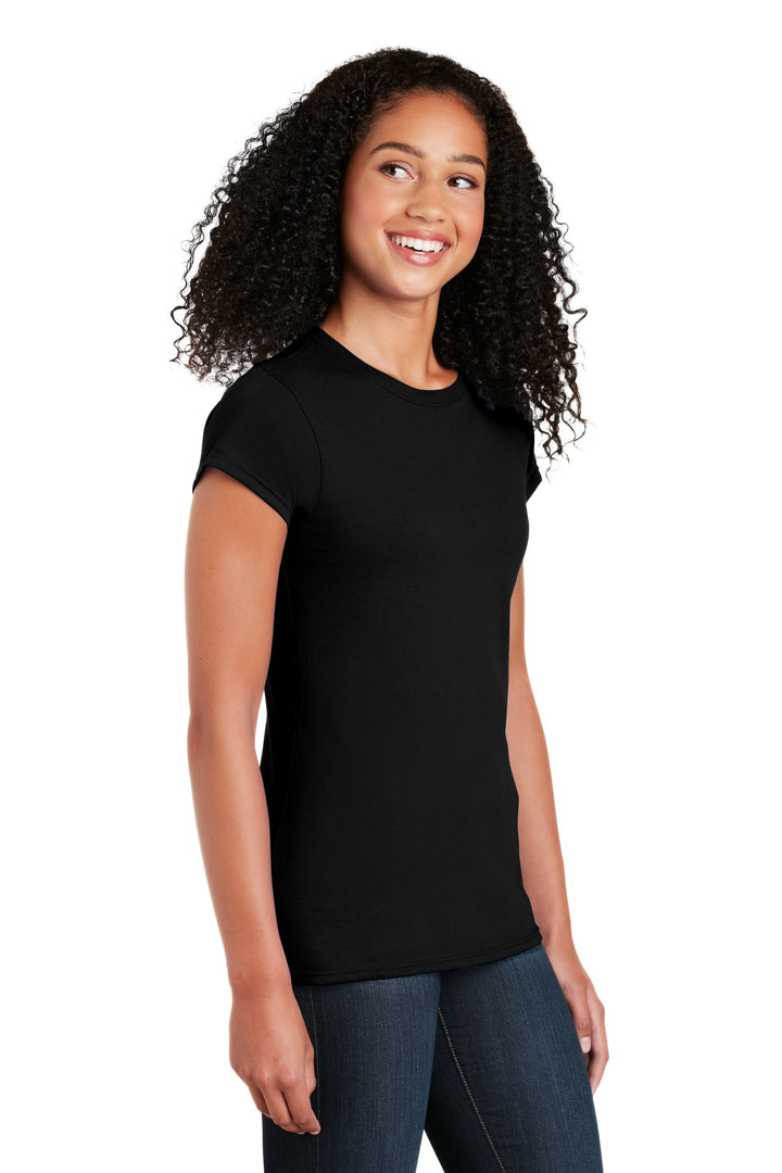 Black Gildan Softstyle Women's T-Shirt. 64000L