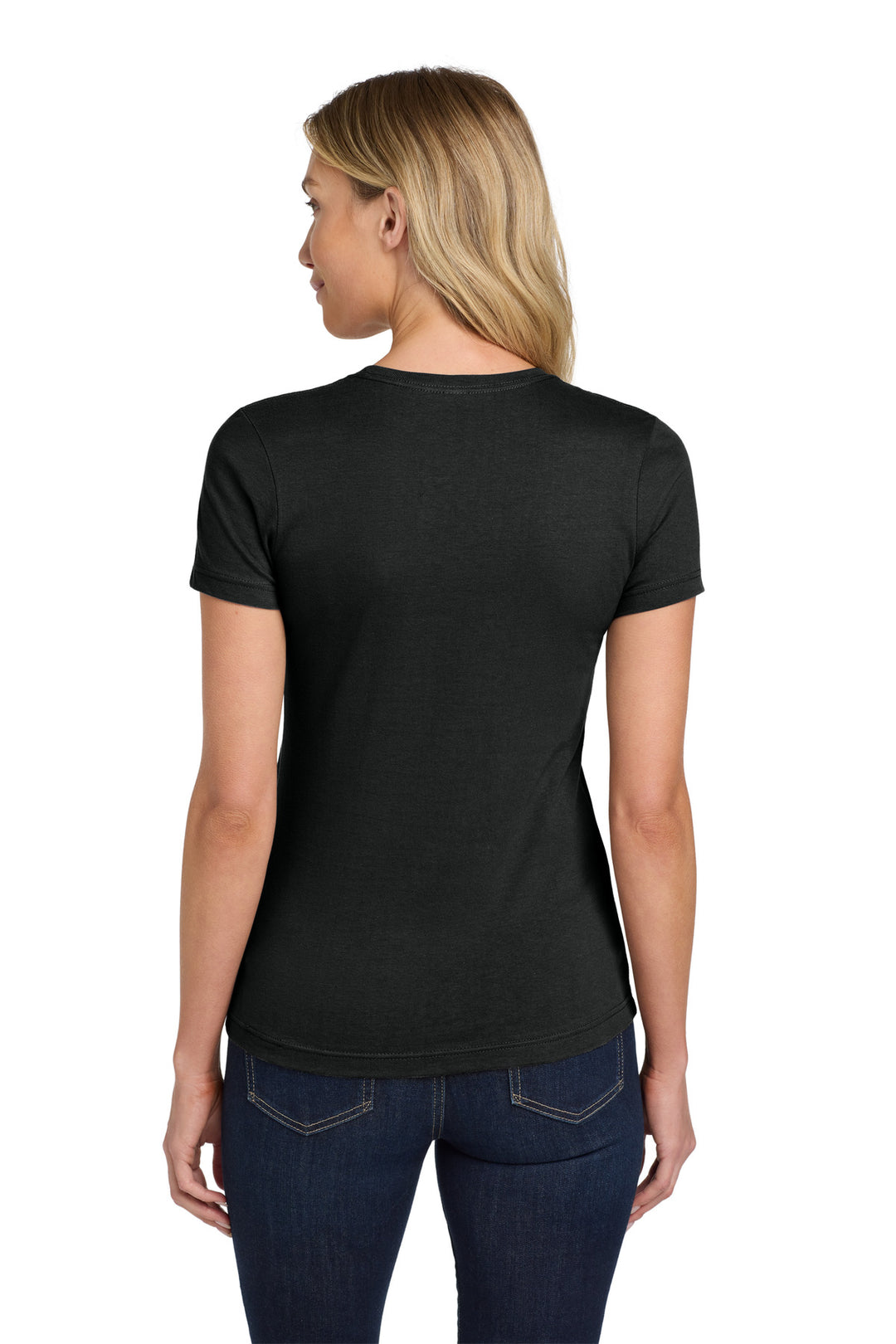 Black Gildan Softstyle Women's T-Shirt. 64000L