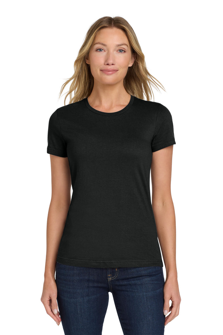 Black Gildan Softstyle Women's T-Shirt. 64000L
