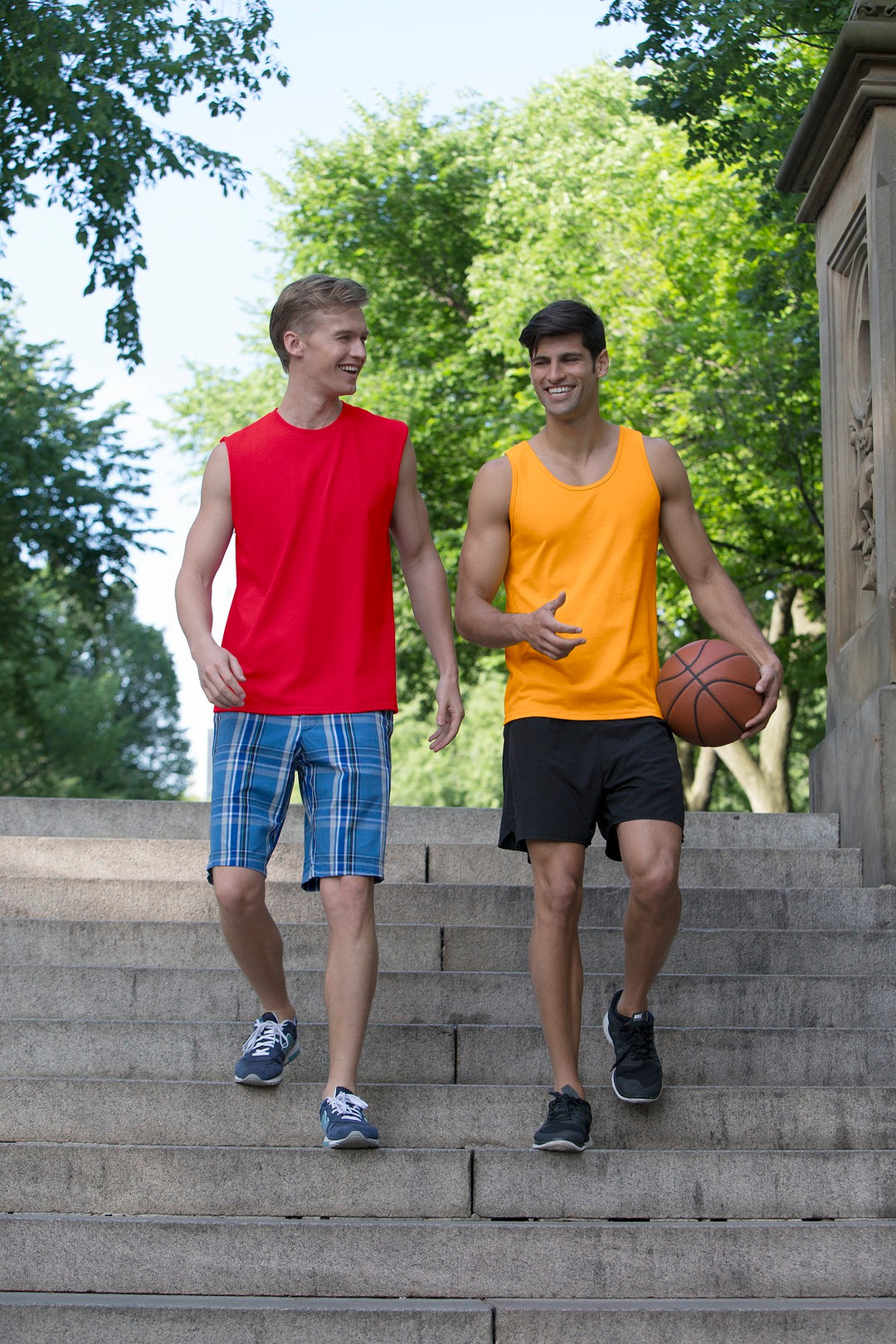 Black Gildan - Ultra Cotton 100% US Cotton Tank Top. 2200