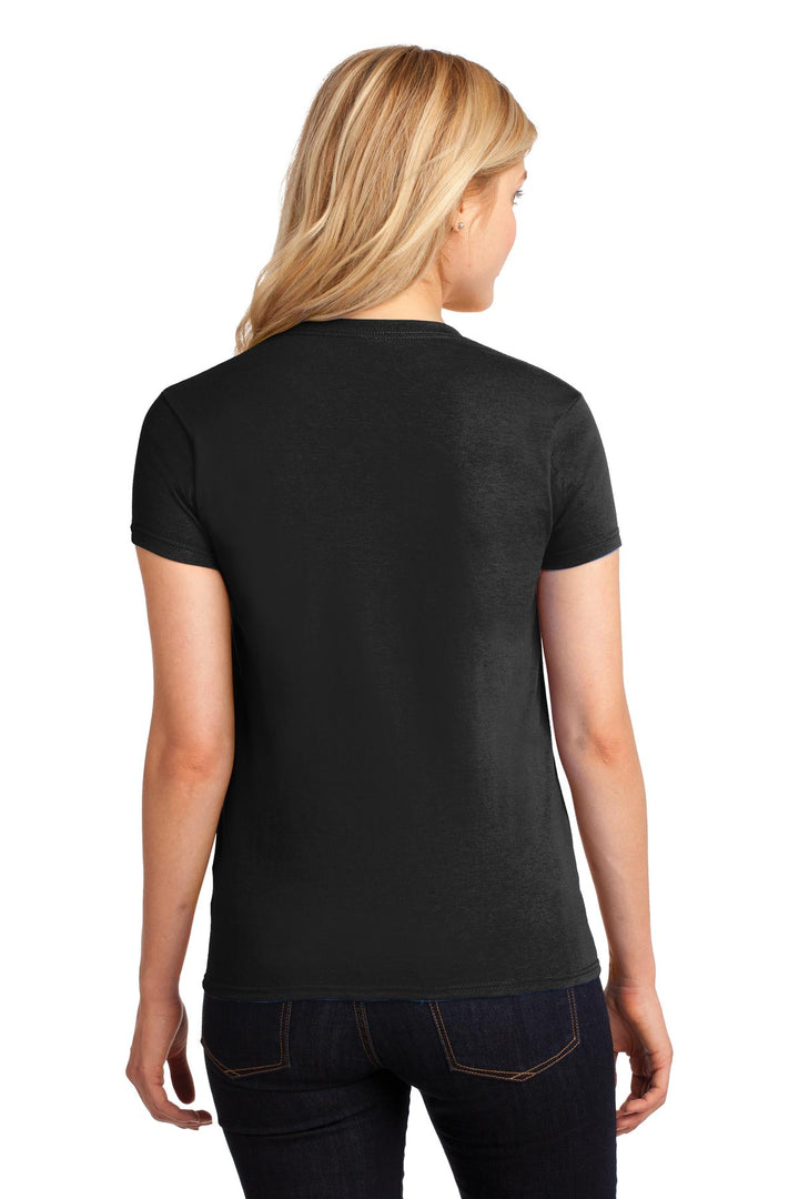 Black Gildan Women's Heavy Cotton 100% Cotton T-Shirt. 5000L