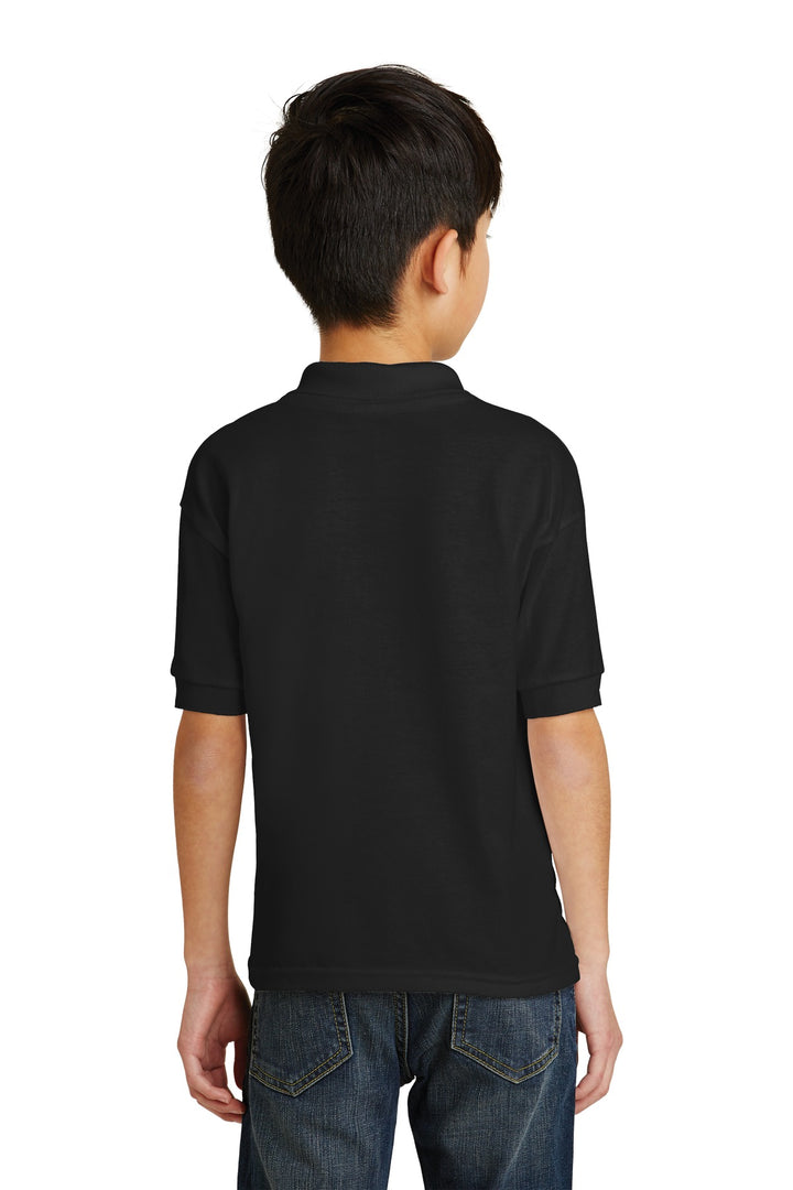 Black Gildan Youth DryBlend 6-Ounce Jersey Knit Sport Shirt. 8800B