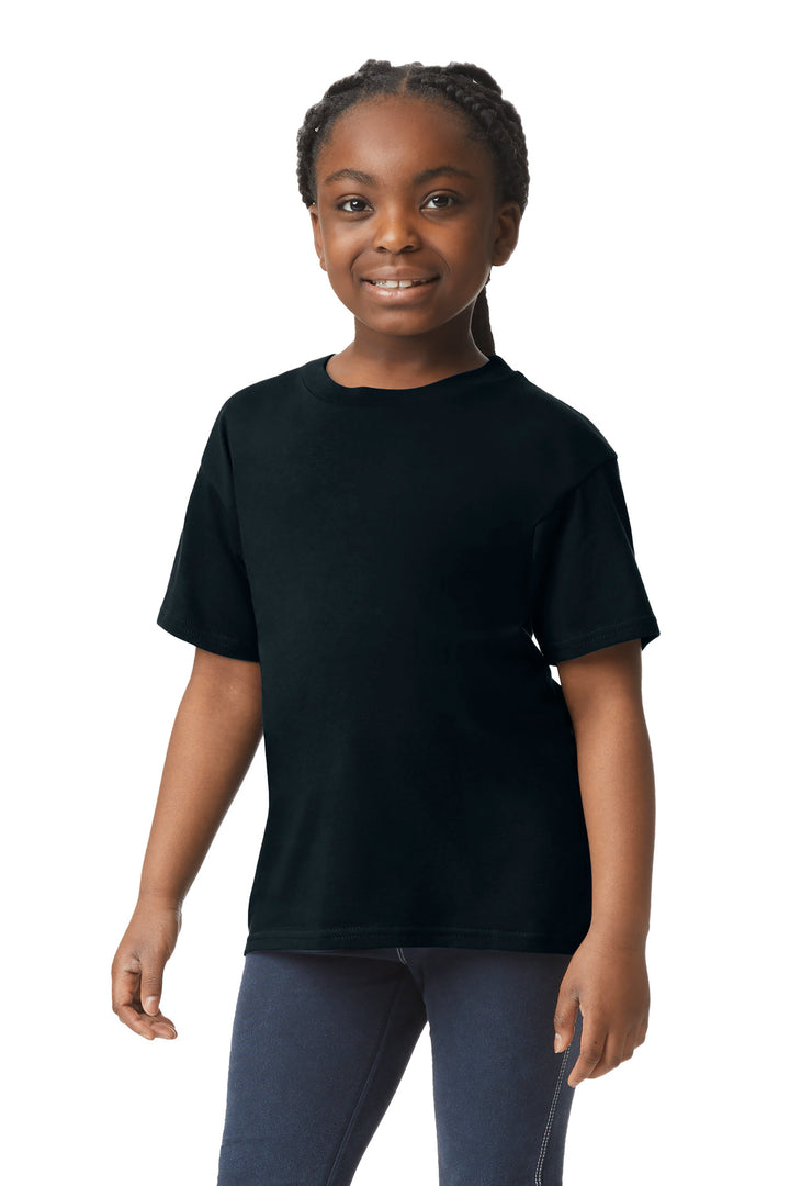 Black Gildan Youth Light Cotton Tee 3000B
