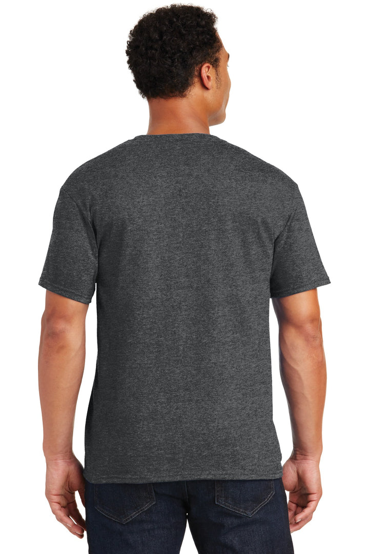 BLACK HEATHER Jerzees - Dri-Power 50/50 Cotton/Poly T-Shirt. 29M