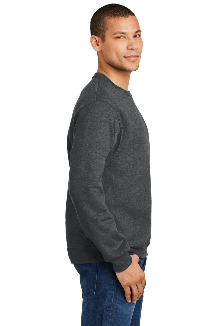 BLACK HEATHER Jerzees - NuBlend Crewneck Sweatshirt. 562M