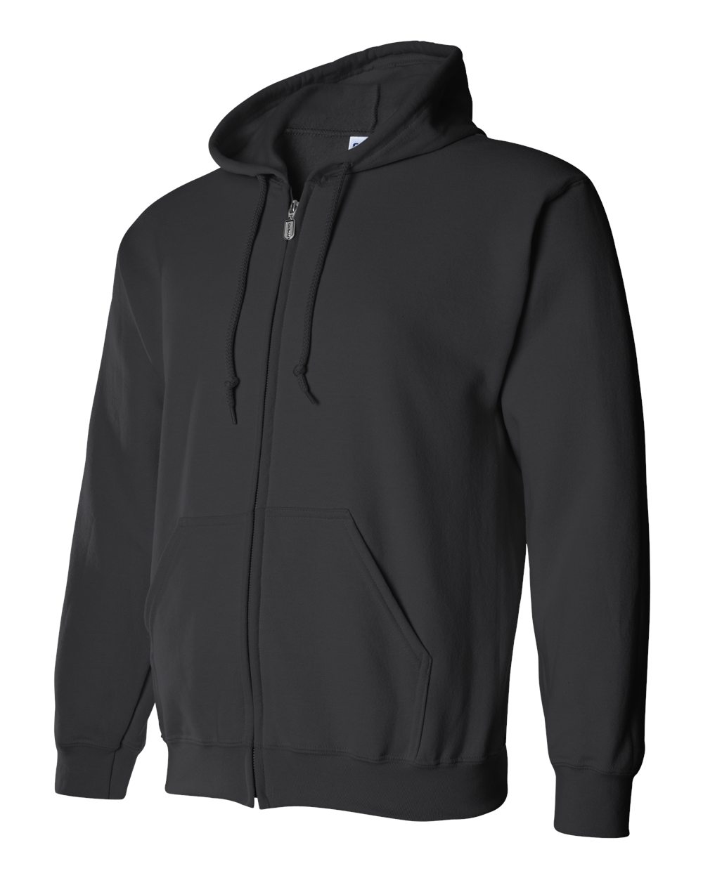 Black Heavy Blend™ Full-Zip Hooded Sweatshirt - 18600