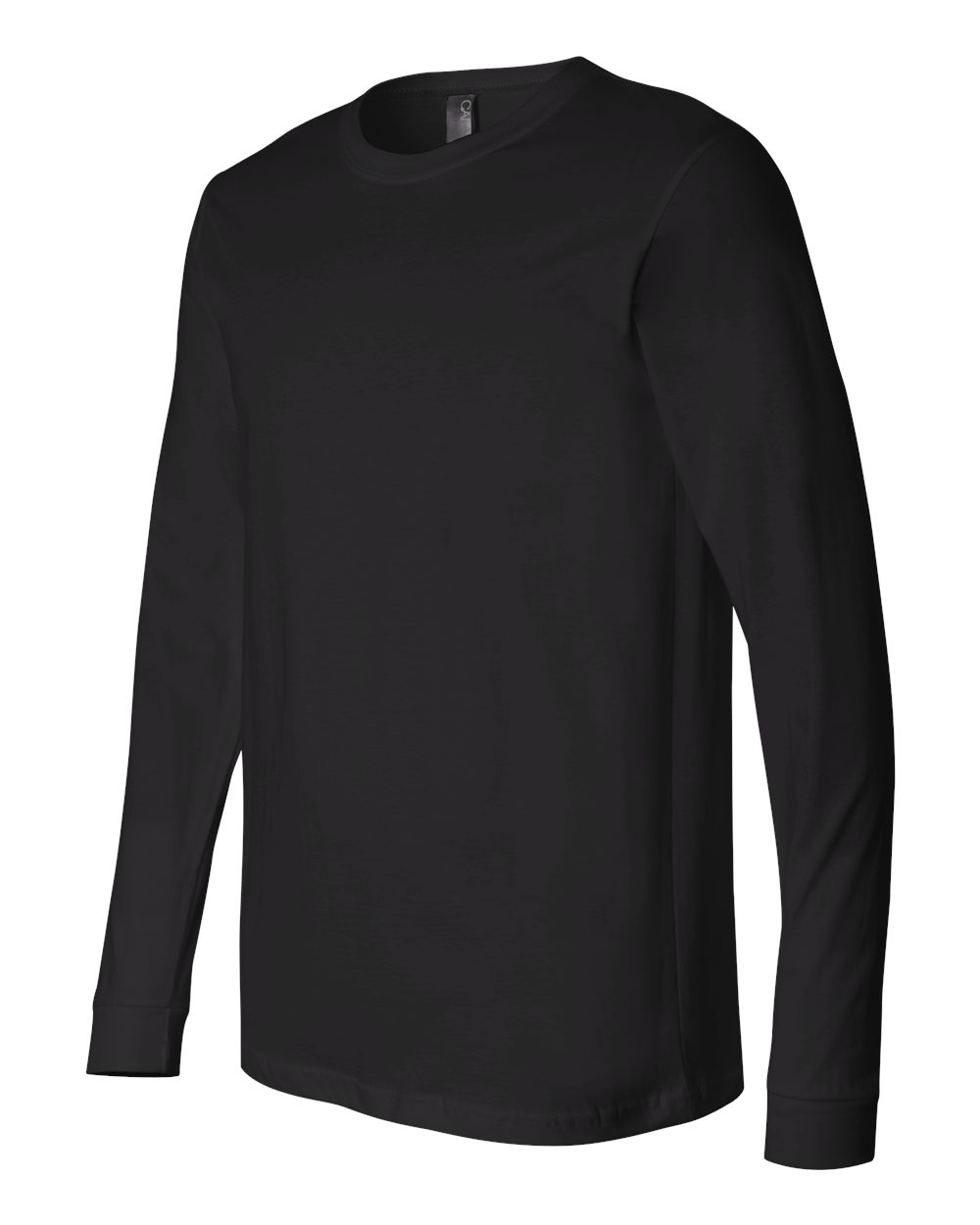 Black Jersey Long Sleeve Tee - 3501