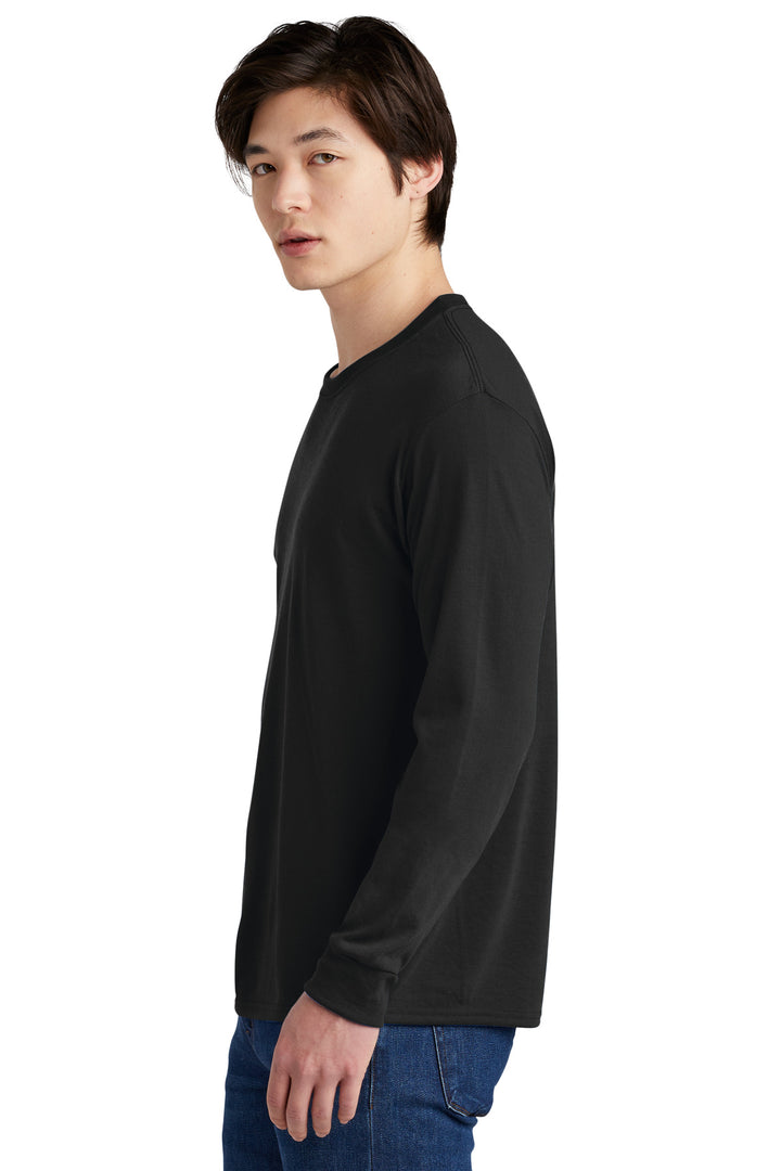 Black Jerzees Dri-Power 100% Polyester Long Sleeve T-Shirt 21LS