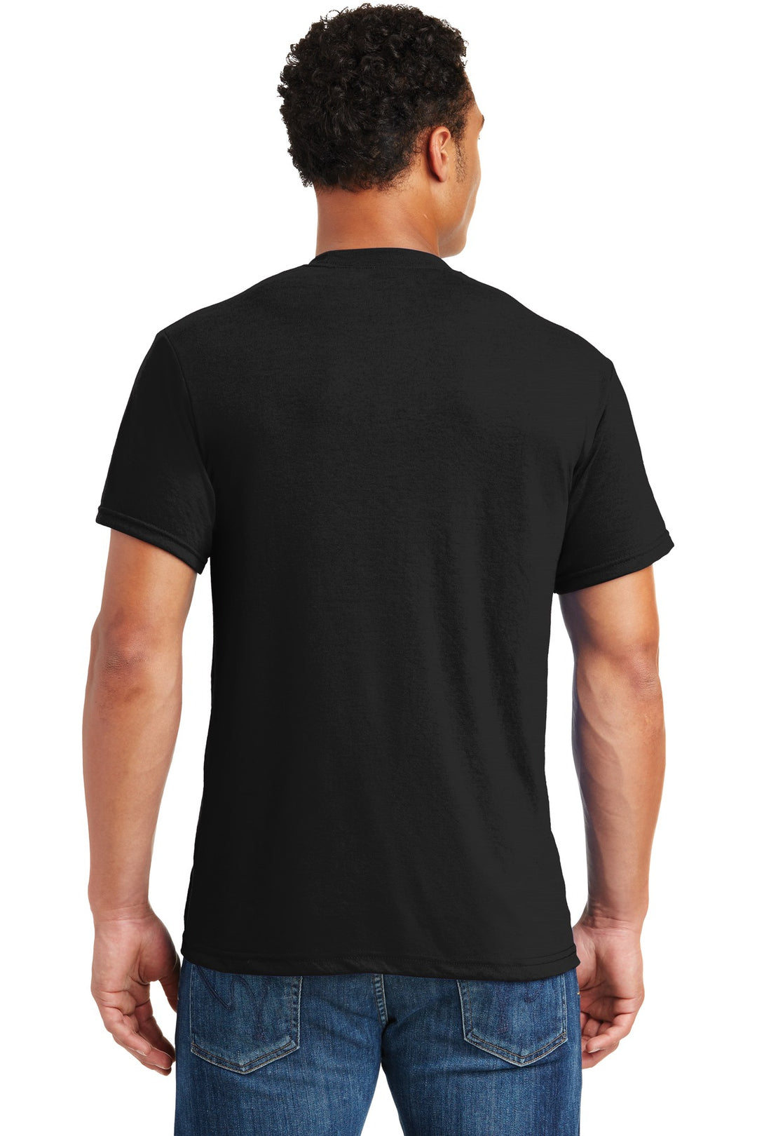 Black Jerzees Dri-Power 100% Polyester T-Shirt. 21M