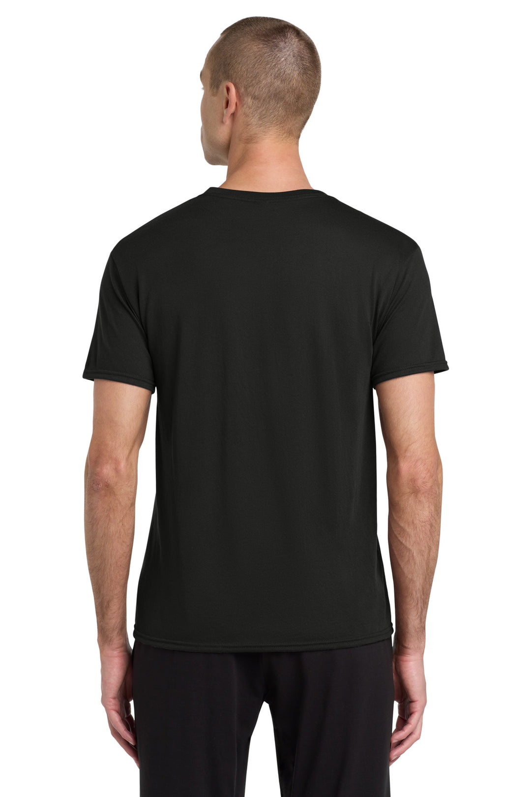 Black Jerzees Dri-Power 100% Polyester T-Shirt. 21M
