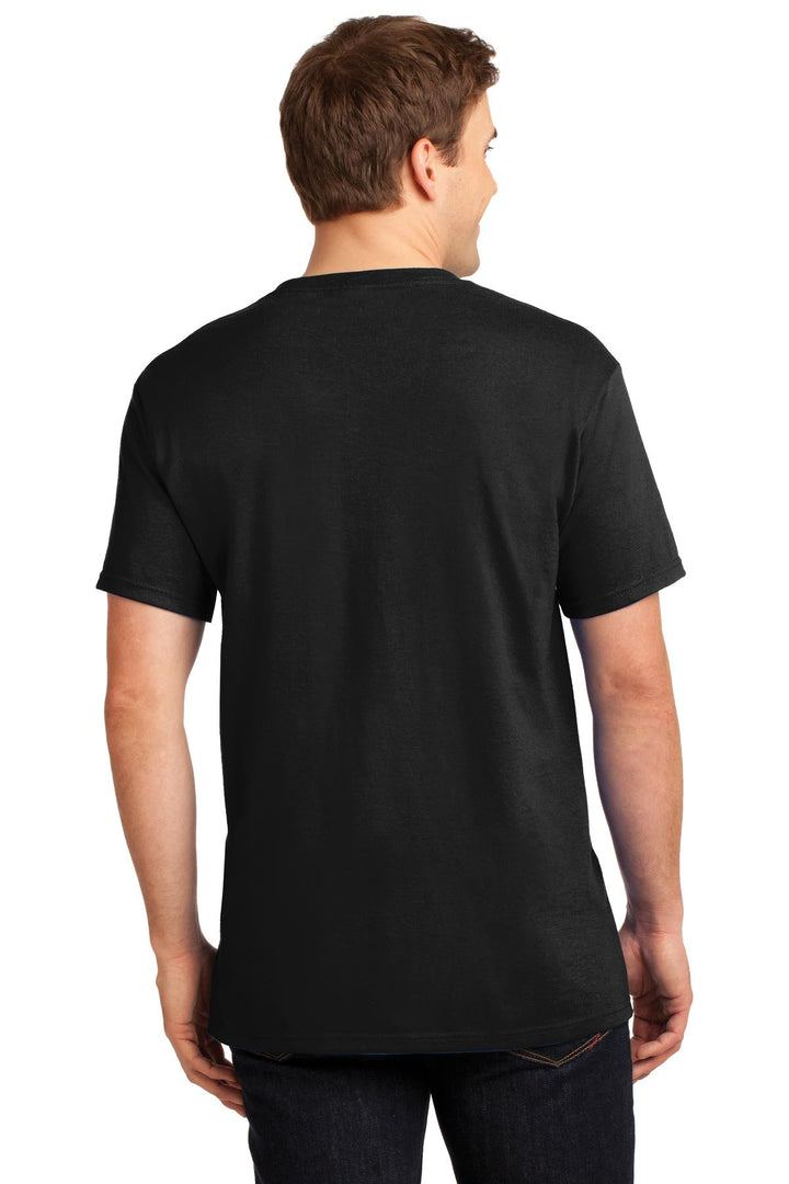 Black Jerzees - Dri-Power 50/50 Cotton/Poly Pocket T-Shirt. 29MP