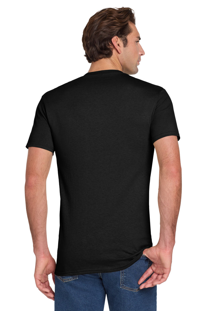 Black Jerzees - Dri-Power 50/50 Cotton/Poly Pocket T-Shirt. 29MP