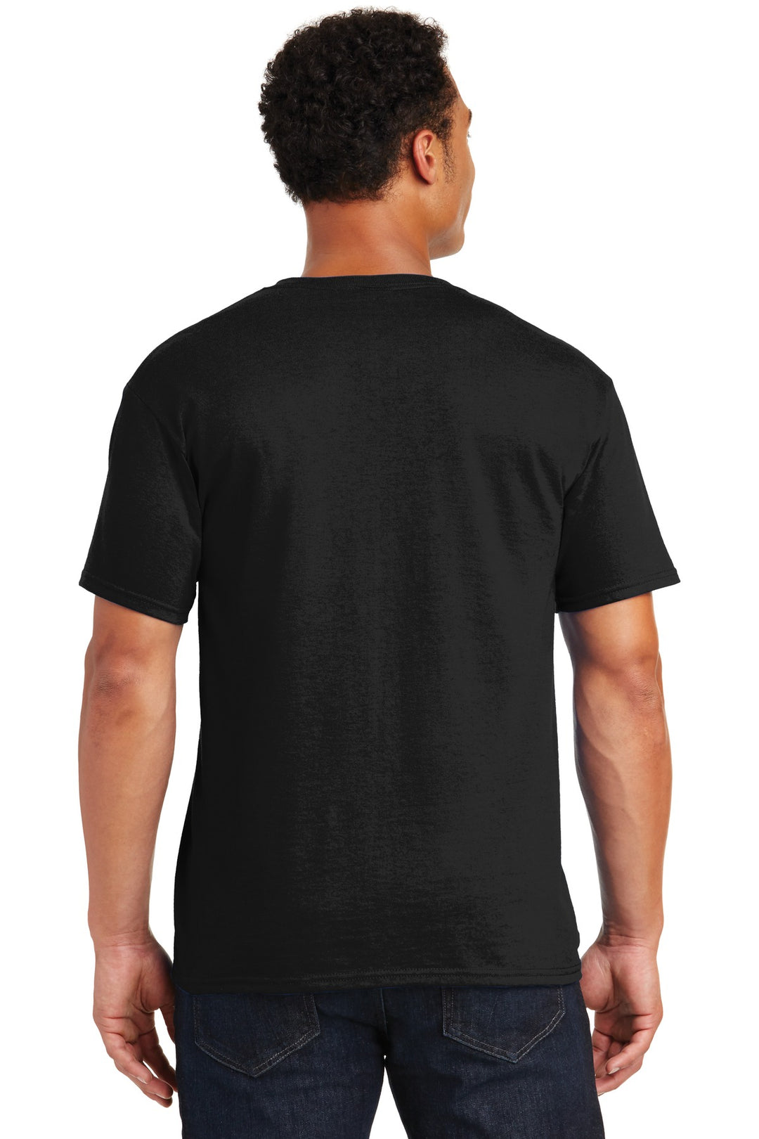 Black Jerzees - Dri-Power 50/50 Cotton/Poly T-Shirt. 29M