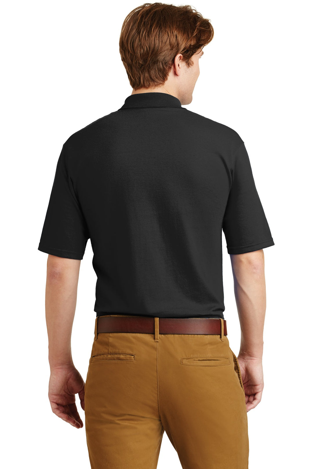 Black Jerzees Dri-Power Pocket Sport Shirt. 436MP