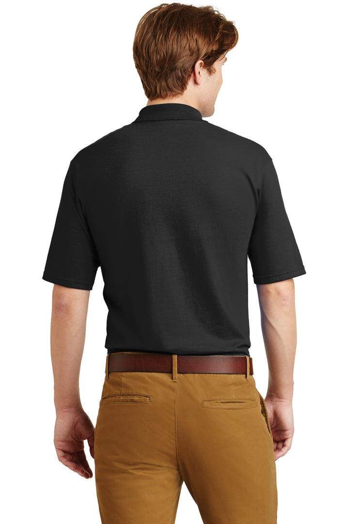Black Jerzees Dri-Power Pocket Sport Shirt. 436MP
