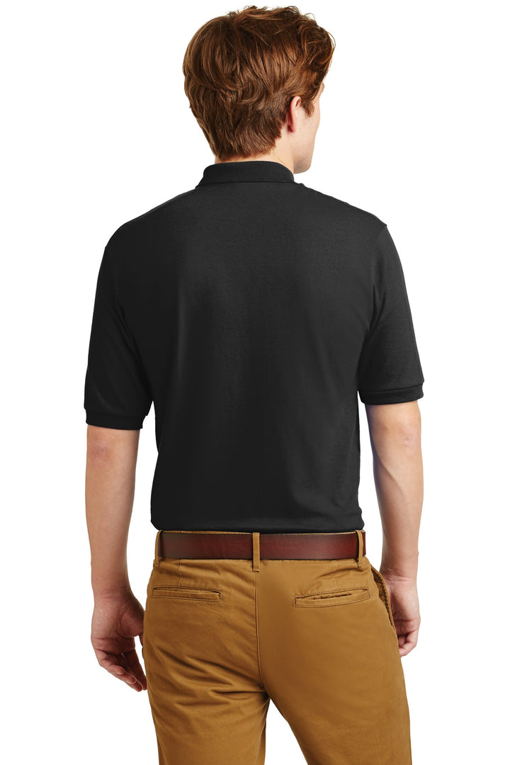 Black Jerzees Dri-Power Sport Shirt. 437M