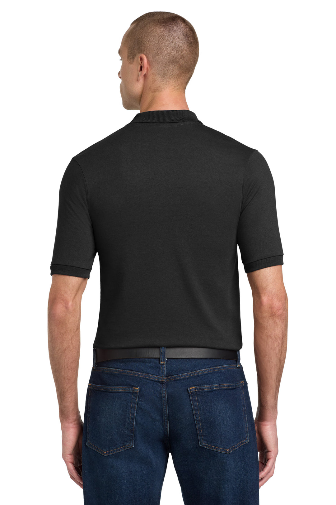 Black Jerzees Dri-Power Sport Shirt. 437M