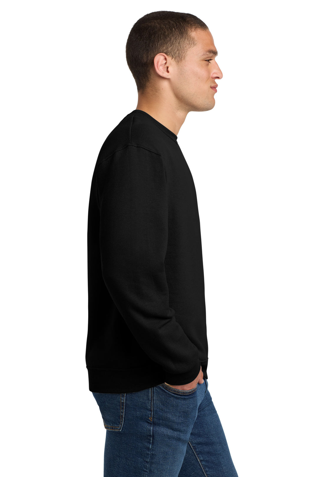 Black Jerzees - NuBlend Crewneck Sweatshirt. 562M